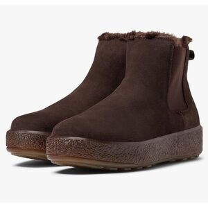 Madewell NC297 Toasty Chelsea Boot 10M dark coffee